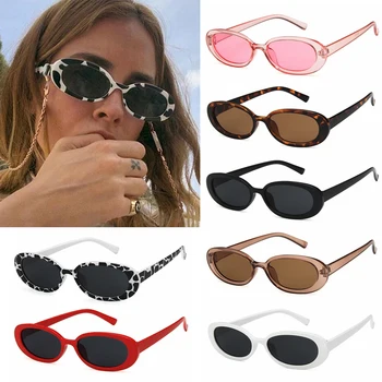 1 бр. слънчеви очила в ретро стил за жени в малък овални рамки, слънчеви очила, модни нюанси, поляризирани очила с UV400, слънчеви очила