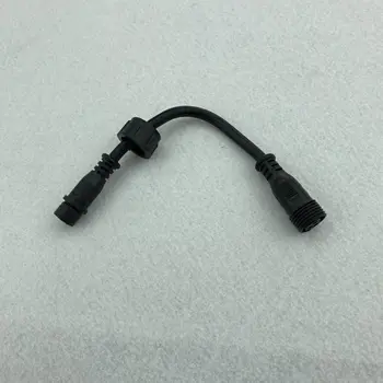 13.5 мм (ray wu) тип 3-жилен штекерный жак към 3-жильному гнездовому конектора адаптер (без VCC + кабели) с дължина 20 см, цвят черен