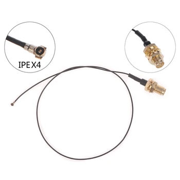 1БР. Конектор за свързване на антена FL iPX4 към RP-SMA iPEX4 MHF4 WiFi с косичкой E65C