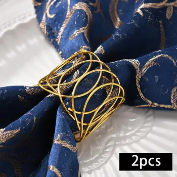 2 бр. Пръстени за салфетки, Декорация и катарами за салфетки на юбилейна маса в Рамадан