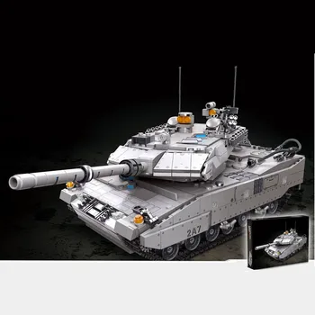 2022 Военна Армия, Световна война, WW2, специални сили, полиция, войници, Леопард 2A7, модел на танк, градивен елемент, тухли, детски играчки