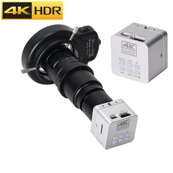 4K UHD HDR 41MP HDMI Type-C Sony Сензор IMX334 180X Промишлен Цифров Електронен Микроскоп, Камера за Ремонт на телефон Запояване