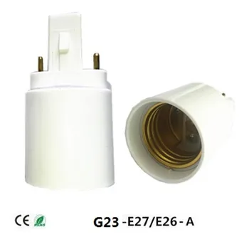 4PIN Преобразуватели на Притежателя на лампи G24 В E27 Базова Изход Led Халогенна CFL Лампи Конвертор Завийте Адаптера лампи G24