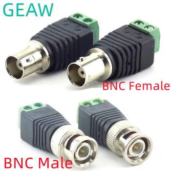 50 двойки штекерных и BNC-гнездото конектори на адаптера BNC към Cat5e и Беспаянного Штекерного Видеобалонного конектор