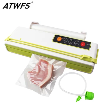 ATWFS Вакуум мерки и теглилки за хранителни продукти Пакетираща машина за запечатване машина за Автоматично рязане на вакуум пакет от 10 бр. безплатно за спестяване на хранителни продукти