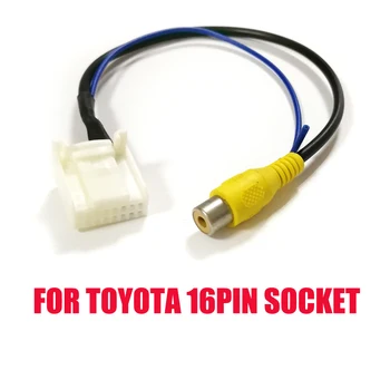 Biurlink за Toyota Camry 7th автомобилен DVD/CD плейър 16-пинов конектор за обратна проводници кабел RCA
