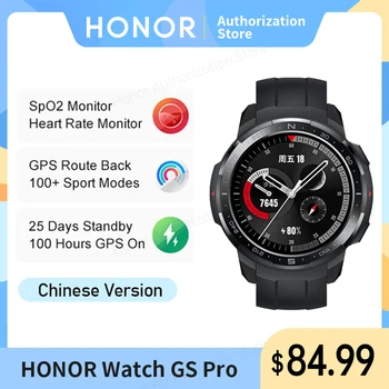 HONOR Watch GS Pro 2022 GPS smart-часовници SpO2 Smartwatch Мониторинг на сърдечната честота Bluetooth Предизвикателство Спортни часовници за фитнес за мъже