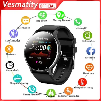 Ip67 Спортни Часовници Мониторинг На Кръвното Налягане Сън Фитнес Трекинг Android, Ios Крачкомер Смарт Часовници Vesmatity Smart Watch