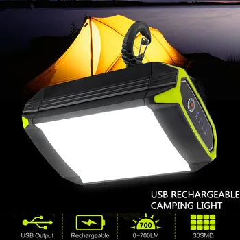 Led лампа за къмпинг, USB Акумулаторна лампа за градинска палатки, преносим мобилен банка захранване, аварийно осветление за барбекю, разходки и туризъм