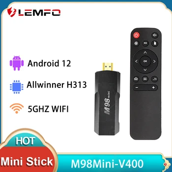 LEMFO M98Mini Smart TV Stick Android 12 Allwinner H313 4k media player Android 12,0 TV BOX 2,4 G 5G Двойна Wifi TV-ключ