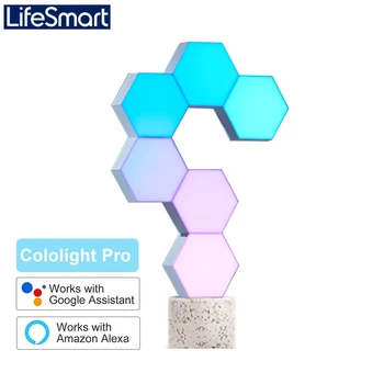 LifeSmart Cololight PRO Smart Quantum Light Украса за киберспортивной игри направи си САМ Creative Kit Light Каменна основа Работа с Alexa, Google
