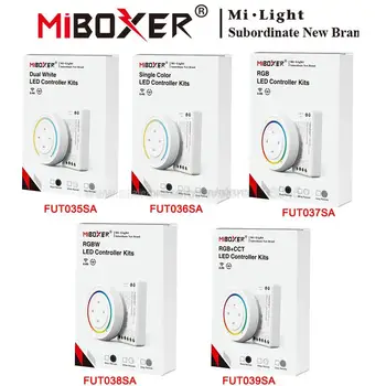 MiBoxer DC12V 24V FUT035SA 2,4 G на дистанционното Управление Sunrise Rainbow Remote Set За Двойна Бяла/обикновен цвят/RGB/RGBW/RGB + CCT led Лента