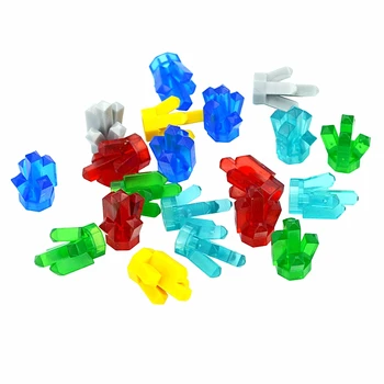 MOC Тухла Crystal Камък Оцветени Скъпоценен Камък Руда градивни Частици Модел Аксесоари Съвместими 30385 Играчки Leduo