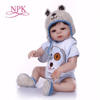 NPK Boneca Reborn 19 инча Пълен Винил Reborn Baby Doll Играчки Реалистичен Детски Рожден Ден, Подарък за Коледа ГОРЕЩА ИГРАЧКА за момичета bebes reborn кукла