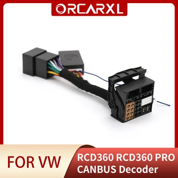 RCD360 RCD360 PRO Автомобилен кабел-адаптер Plug & Play ISO quadlock CANBUS Decoder Simulator за радио VW MIB