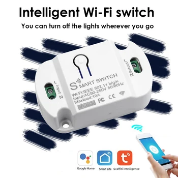 Sasha APP WIFI Smart Voice Switch безжично дистанционно управление контролер за автоматизация е съвместим с Алекса Google Smart Home