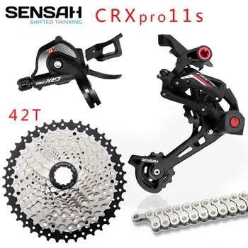 SENSAH CRX Pro 11-стъпка велосипеден преминете 42/46 t YBN 11S верижна на група набор от велосипедни аксесоари верига и касетка