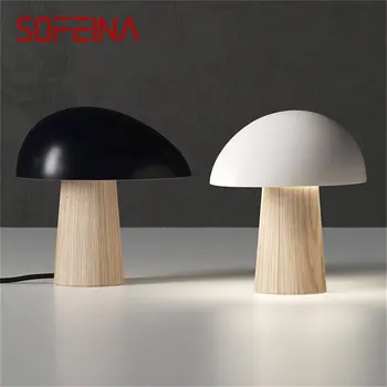 SOFEINA творчески настолни лампи Модерен led грибовидный настолна лампа за украса на дома спални