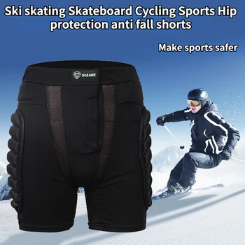 SULAITE Ски панталони за защита на бедрата, защита от падане, тампон за дупето, къси панталони за колоездене, спортен тампон за защита на бедрата