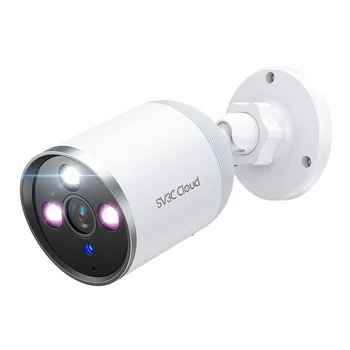 SV3C WiFi Камера за Сигурност на открито, 2K 3MP Куршум за външно наблюдение IP Камера за Сигурност на открито с Алекса ONVIF Cloud