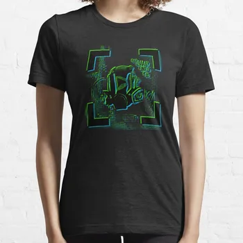 Watch Dogs: тениска със зелени противогазной маска Legion, тениска Оверсайз, дамски тениски, дамски дрехи, тениски за жени