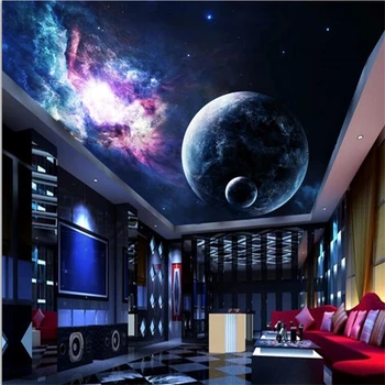 wellyu Потребителски тапети 3D Стенопис тапети нова Мечта Звездна Мъглявината Планета Хол, Спалня Зенит Стенни тапети 3d papel de parede