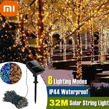 Xiaomi Solar String Light Приказна градина, водоустойчив градинска лампа 6 В, венец за коледно парти, декорация за дома