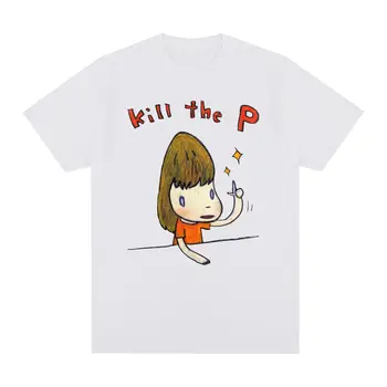 Yoshitomo Nara Kill The P Реколта тениска Harajuku е Забавно памучен мъжки t-shirt Нова тениска Дамски блузи