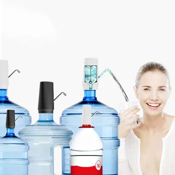 Автоматична Помпа опаковка за питейна вода за вашия офис, зареждане чрез USB, мощна галлоновая бутилка за вода, прахоустойчив бочкообразный водна помпа