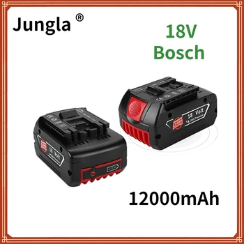Акумулаторна батерия 18v 12000 mah за резервно захранване 18 В 12.0 A Преносим заместител на Bosch BAT609 Светлинен индикатор
