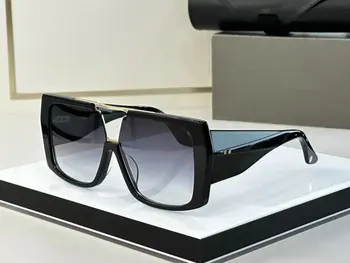 Висококачествени слънчеви очила в ацетатна рамка с по-голям размер, дамски модни луксозни маркови дизайнерски слънчеви очила, мъжки слънчеви очила за шофиране в ретро стил
