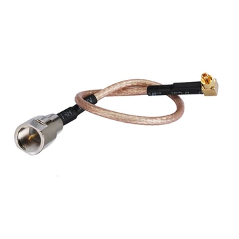 Включете Superbat FME до штекеру MC-Lucent Правоъгълен кабел с косичкой RG316 15 см RF-Коаксиален Кабел за Допълнителна Безжична карта