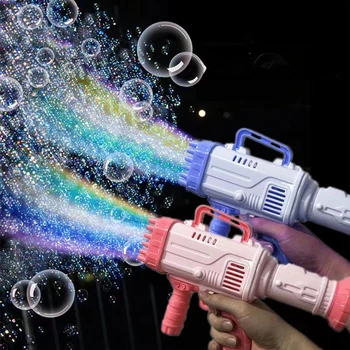 Горещи Продажба на Електрически Пистолет за Сапунени Мехури Gatlin Bubble Machine Gun Сапунени Мехури Магически Балон за Баня Играчки на Открито за Деца