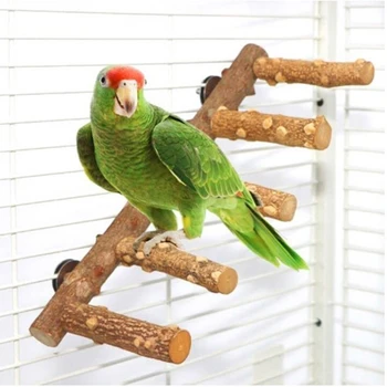 Дървена поставка за птичи костур за клетките на Дървен Остър папагал за смилане на лапите скално Катерене на Застояла Стик За Упражнения Аксесоар