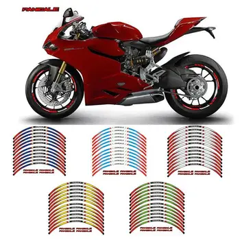 За DUCATI 899 959 1199 1299 Panigale V2, V4 S/R Висококачествени Мотоциклетни етикети на Колела водоустойчив Светлоотразителни стикери ивица по ръба