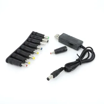 Кабел увеличава конвертор 9 В 12 ПРЕЗ USB в постоянен ток, регулируемо напрежение с led дисплей, трансформатор, регулатор на мощност на постоянен ток за рутер