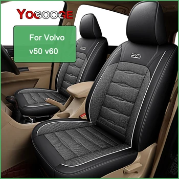 Калъф за авто седалка YOGOOGE за Volvo V50 V60, автоаксесоари за интериора (1 седалка)