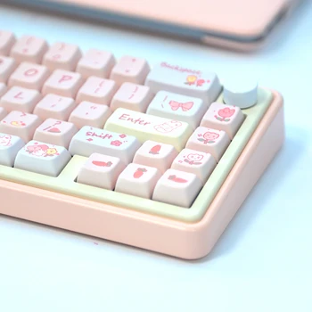Комплект за механична клавиатура с дръжка Детска клавиатура с подсветка RGB от алуминиева сплав, Безжична клавиатура Bluetooth за преносими PC-геймърите