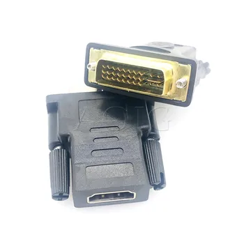 Конвертор HDMI на DVI DVI 24 + 5 Plug-HDMI Женски Адаптер със Златно Покритие 1080P DC1A за HDTV LCD DVI-I Удължител HDMI Кабелен Адаптер
