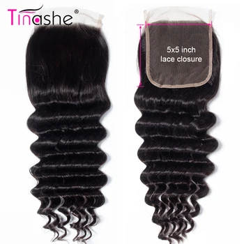 Косата Tinashe бразилски свободни дълбока Вълна 5x5 HD Прозрачен Лейси закопчалката Свободна/Средната част на Реми Човешки Коси 5x5 HD Лейси закопчалката