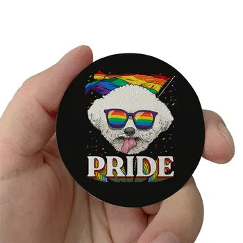 Ленти за гей-прайда ЛГБТ американците, ескимос, ленти за дрехи, шапки, якета, ивици, железни ивици, термоадгезивные кожени етикети