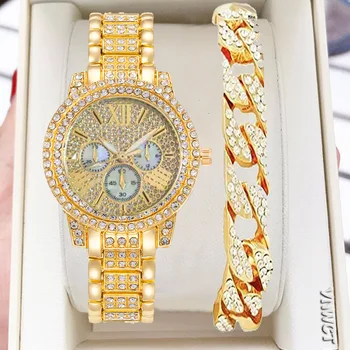 Луксозни маркови дамски часовници с диамантена скалата, кварцов часовник, дамски часовник, дамски часовник-гривна с кристали, дамски Relogio Feminino