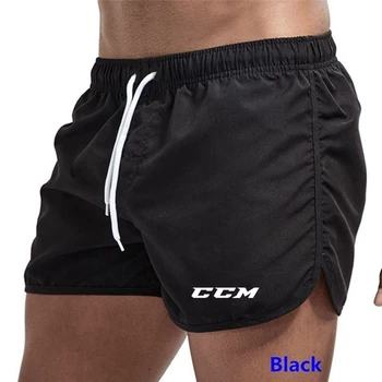 Марка CCM Мъжки еластични бански бързо съхнещи плажни шорти боксерки на съвсем малък Футболни и тенис спортни къси панталони