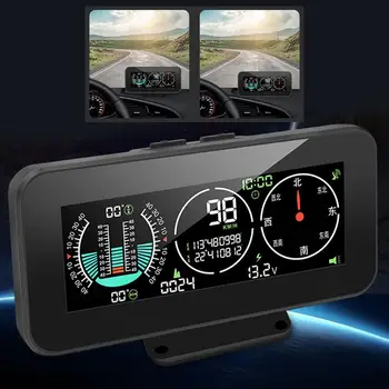 Мини-HUD дисплей M60 LCD за измерване на Скоростта на превозни средства, автобуси, леки автомобили