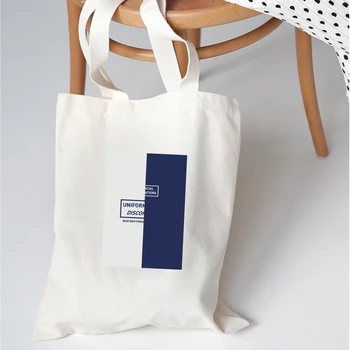 Минималистичная креативна множество чанта за пазаруване с писмото принтом, японски литературни чанти на рамо, холщовые чанти, ежедневни чанти-тоут за момичета