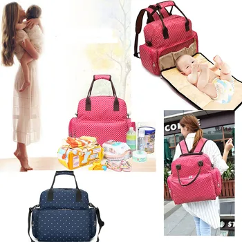 Многофункционална модерна чанта за памперси за бременни, платно случайни раница за пътуване, лека чанта на рамото за жени и мъже