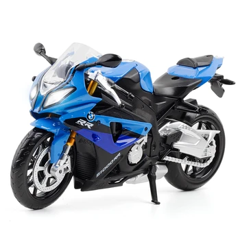 Модел на мотоциклет от сплав 1/12 със светлина и звук с висока симулация на BMW S1000RR, изработени под налягане Модел на мотоциклет, Играчка За момчета, детски подарък
