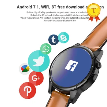 модерен смарт часовник с сърдечния ритъм 4G wifi Android 7,1, 3 GB/32 GB, ръчен часовник, телефон, поддръжка на Sim-карти Facebook, сваляне на приложения PK kw99 z01