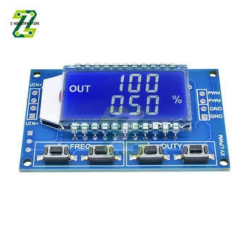 Модул Генератор на сигнали Честота 1 Hz-150 khz С Регулируема Честота на импулси PWM Функционален генератор на Работния Цикъл TTL LCD дисплей 5 В постоянен ток 12 В 24 В