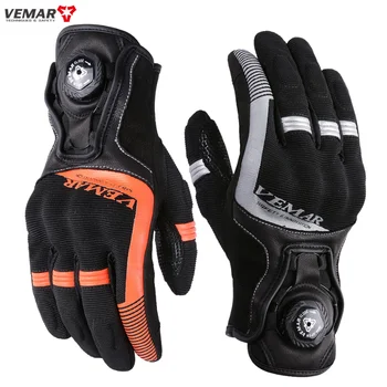 Мотоциклетни летни ръкавици VEMAR, дизайн с въртяща се ключалка, велосипедни ръкавици, защитни ръкавици за мотоциклетисти, мъжки и дамски ръкавици за мотокрос